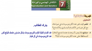 التكاثر الجنسي والوراثة – المنهاج السعودي