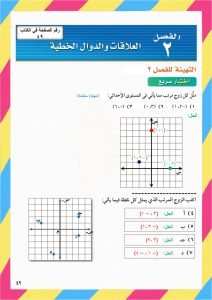 الفصل الثاني الدوال الخطية – المنهاج السعودي