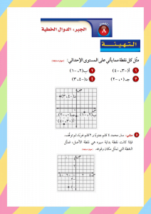الفصل الثامن الجبر والدوال الخطية – المنهاج السعودي