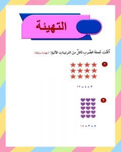 الفصل الخامس الضرب في عدد من رقم واحد – المنهاج السعودي