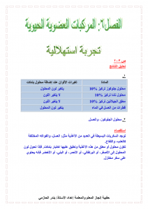 الفصل السادس المركبات العضوية الحيوية – المنهاج السعودي