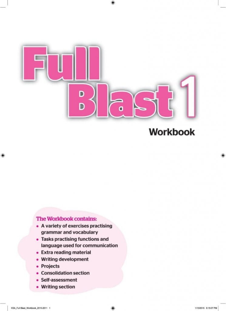 Fullblast 1 Work Book – المنهاج السعودي