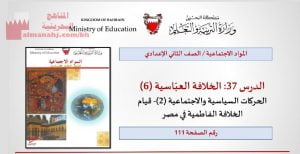 شرح درس الخلافة العباسية الحركات السياسية والاجتماعية،، قيام الخلافة الفاطمية في مصر