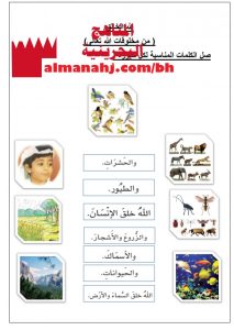 أوراق عمل (الله الخالق)