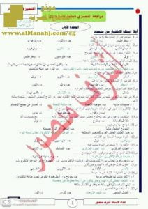 مراجعة نهائية جديدة للفصل الأول