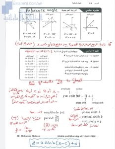 مراجعة قوانين الدوال المثلثية, (رياضيات) الثاني عشر المتقدم