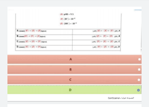 أسئلة مذاكرة شاملة, (كيمياء) الثاني عشر المتقدم