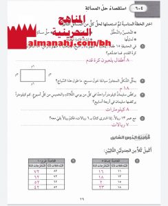 حل تمارين درس استقصاء حل المسألة