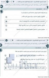 أسئلة اختبار نهاية الفصل الدراسي الثالث, (لغة عربية) السابع