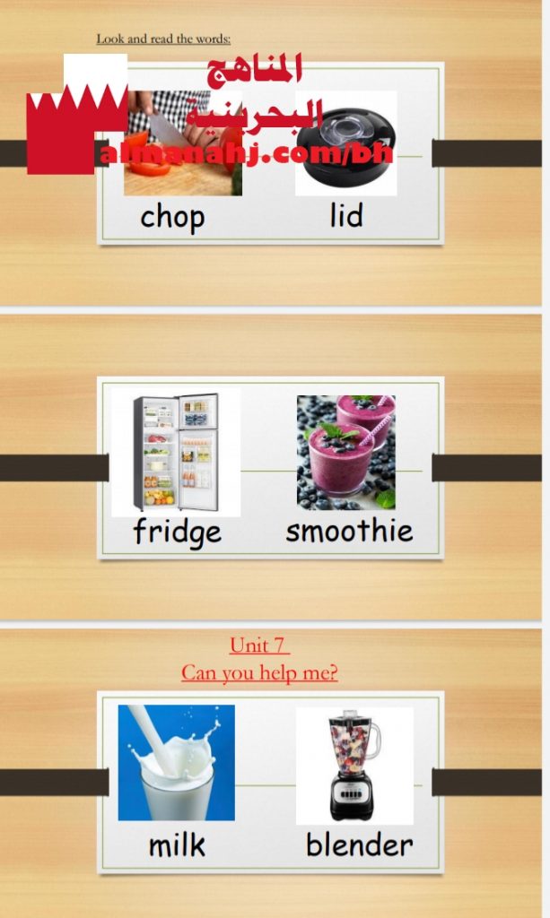 ملخص مفردات وشرح قواعد الوحدة السابعة (لغة انجليزية) السادس