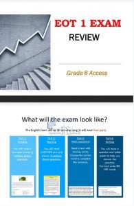 مراجعة امتحان كتاب الأكسس, (لغة انجليزية) الثامن