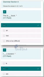أسئلة الاختبار التشخيصي مع الحل, (لغة انجليزية) الخامس