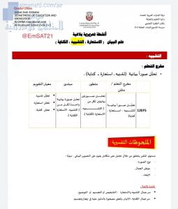 أنشطة تعزيزية بلاغية في علم البيان, (لغة عربية) الخامس