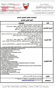 الموضوعات المطلوبة للتطبيق الشامل الصف الثاني الإعدادي