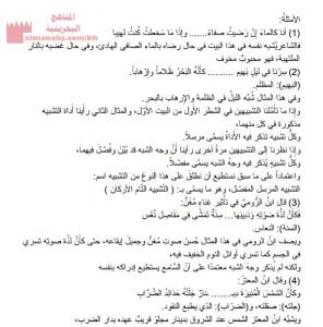 أمثلة شعرية عن التشبيه