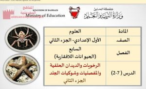 عرض بوربوينت لدرس الرخويات والديدان الحلقية والمفصليات وشوكيات الجلد الجزء الثاني