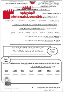 ملخص شامل مع أنشطة تدريبية وإثرائية (علوم) الخامس