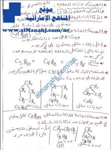 كراسة شرح وتدريبات محلولة في الألكانات الحلقية (كيمياء) الثاني عشر المتقدم