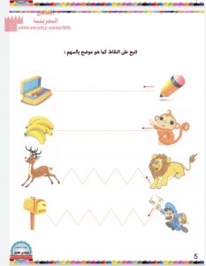 مذكرة حروف الهجاء (لغة عربية) الأول