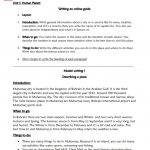 مذكرة مواضيع وبراجرافات هامة مقرر إنج 101 (لغة انجليزية) الأول الثانوي