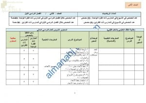 الدروس المحذوفة والمطلوبة وفق الخطة الدراسية الجديدة وفق منهج كامبردج (رياضيات) الثاني