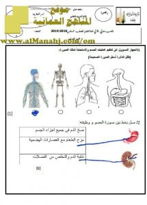 اختبار قصير نموذج 3 (منهج كامبردج) – واجب منزلي 1 مع الحل (علوم) السادس