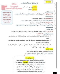 شرح وتحليل معلقة أشجان شاعر