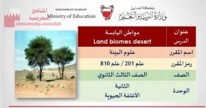 شرح درس مواطن اليابسة مقرر علم 201 810