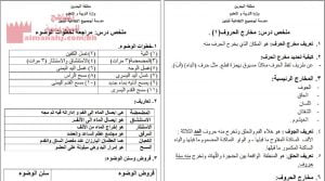 ملخص دروس المنتصف (تربية اسلامية) الرابع