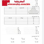 مذكرة مراجعة (أسئلة وأجوبة) (رياضيات) السادس