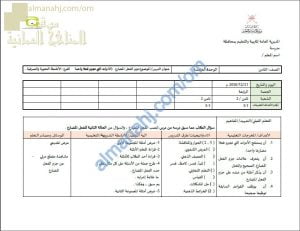 تحضير الكتروني لدرس جزم الفعل المضارع (الأدوات التي تجزم فعلا واحدا) نموذج أول (لغة عربية) الثامن