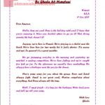 موضوع كتابة رسالة غير رسمية نموذج ثان (إنج 201)