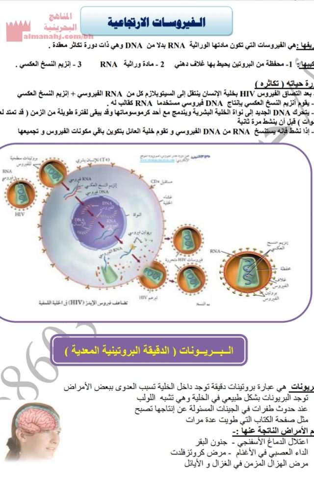 ملخص شامل ومذكرة (علوم) الأول الثانوي