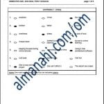 نموذج الإجابة للامتحان التجريبي للدور الأول بمحافظة الداخلية (أحياء) الثاني عشر