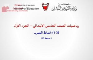 عرض بوربوينت لدرس أنماط الضرب