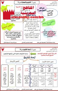 ملخص شامل للدروس (المواد الاجتماعية) السادس