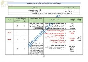 الدروس المحذوفة والمطلوبة وفق الخطة الدراسية الجديدة (اجتماعيات) التاسع
