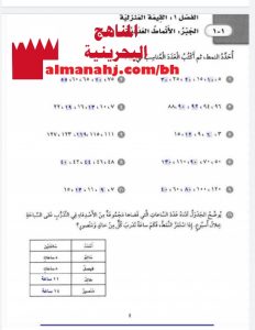 حل كتاب التمارين نموذج ثاني