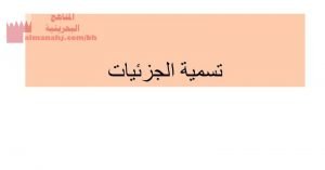 نشاط درس تسمية الجزئيات (كيمياء) الثاني الثانوي