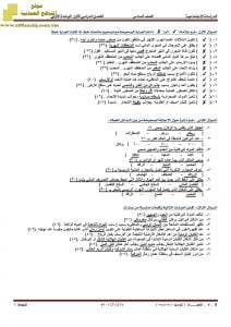 أسئلة الوحدة الاولى مع الحل (اجتماعيات) السادس