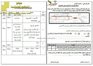 اختبار قصير نموذج 46 (منهج كامبردج) – نشاط (5-3) مع الحل (علوم) الثامن
