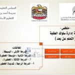 ملخص لائحة إدارة سلوك الطلبة – التعلم عن بعد, (التربية) ملفات مدرسية