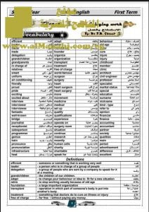 تحميل مذكرة شرح شاملة