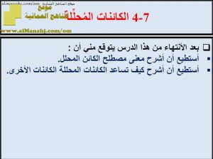 ملخص شرح درس الكائنات المُحللة مع حل الأنشطة (علوم) السابع