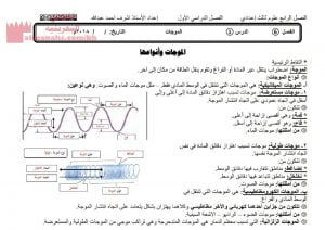شرح درس الموجات وأنواعها
