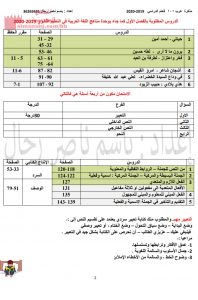 مذكرة عرب 101 الشاملة (لغة عربية) الأول الثانوي