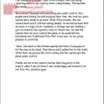 موضوع كتابة قصة نموذج ثالث (إنج 201)