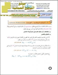 ملخص وشرح شامل للمنهج (كيمياء) الثاني عشر