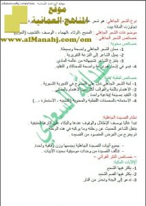 كراسة المراجعة المختصرة و النهائية لأنواع الشعر والنثر (لغة عربية) الحادي عشر