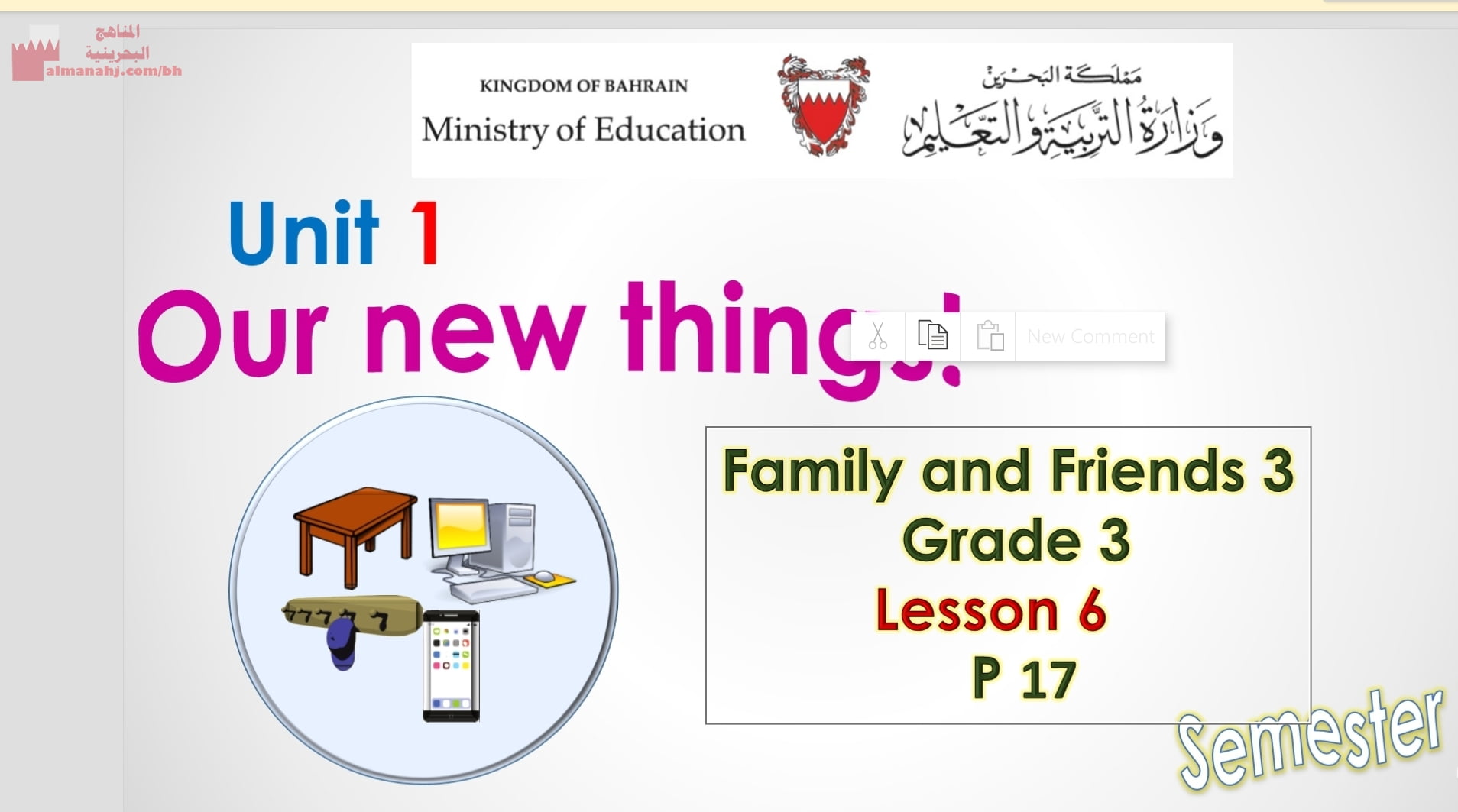 Our new things family and friends lesson 6 PowerPoint presentation